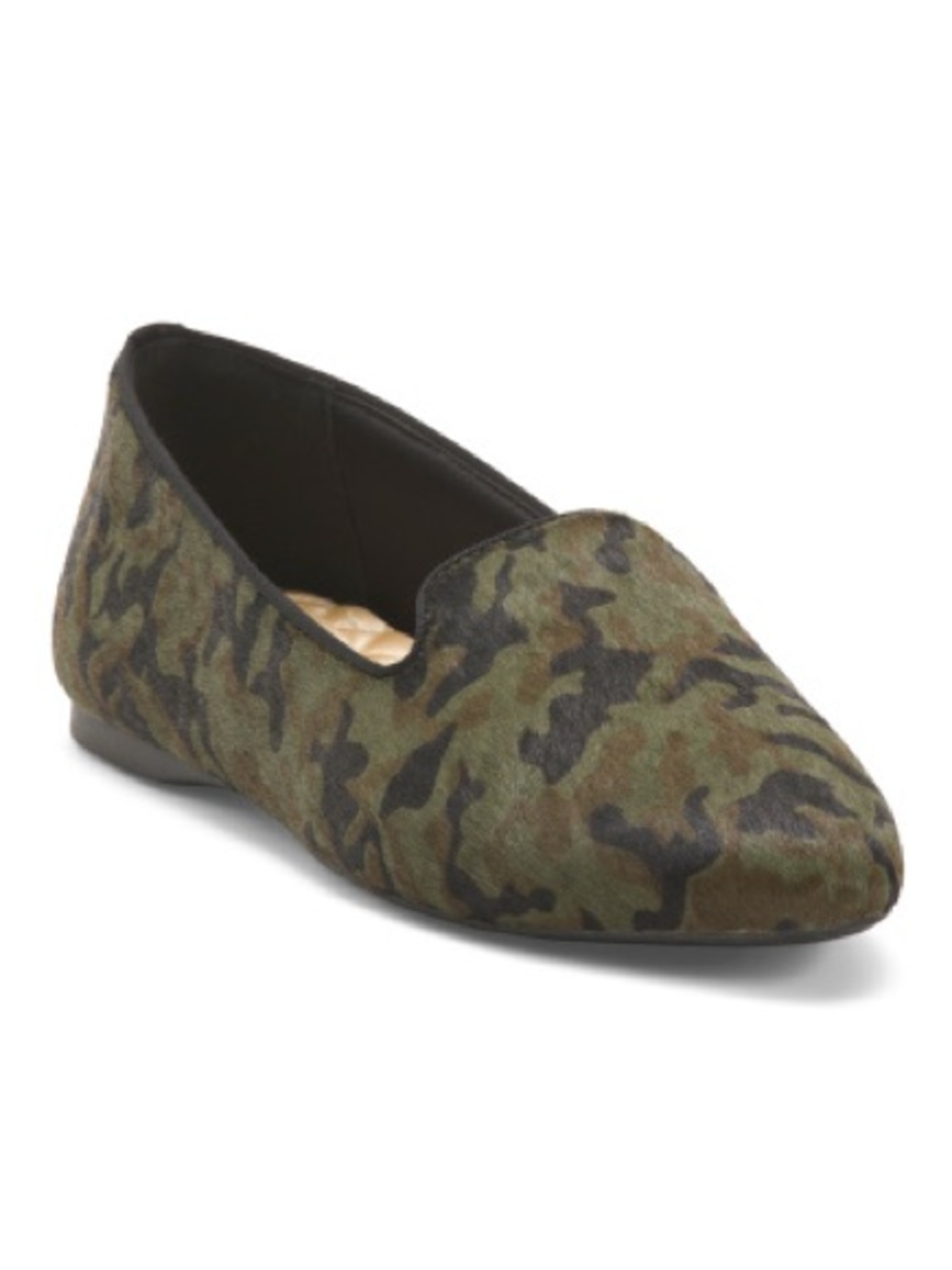 Birdies Mohair Camouflage Pointed-Toe Slip-On Flats